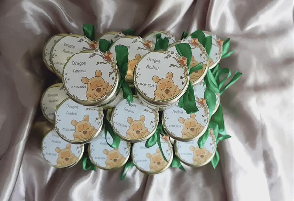 Mărturie de botez în borcănel personaliza