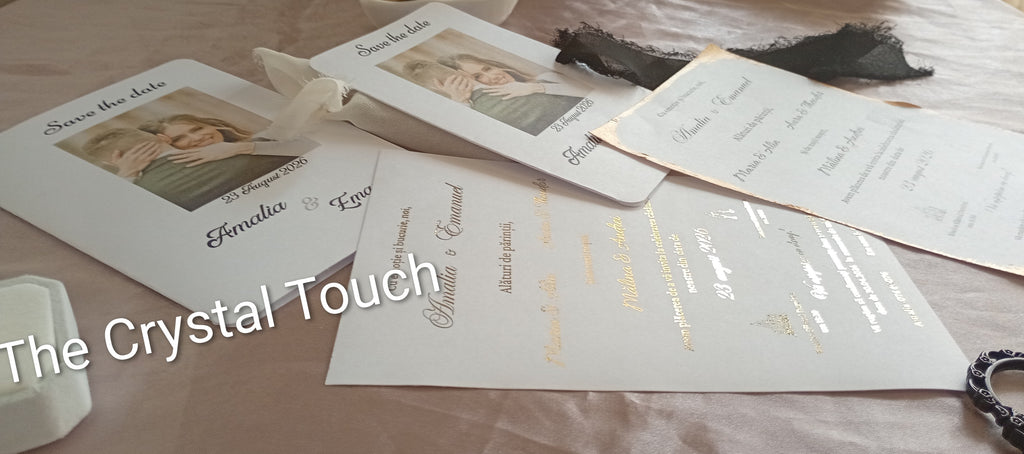 Invitații de nuntă personalizate cu fotografie